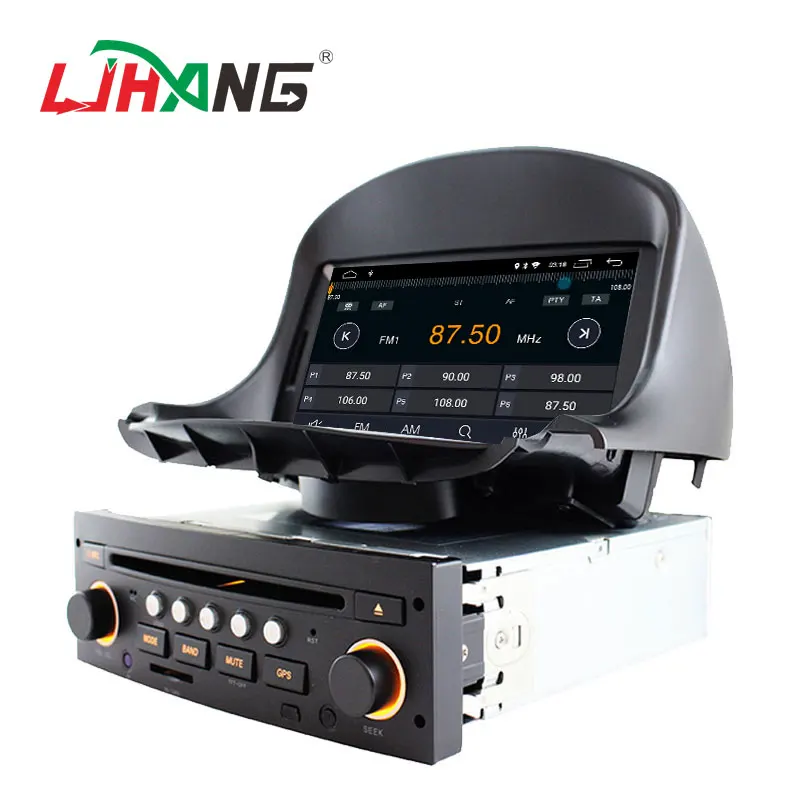 LJHANG автомобильный DVD мультимедийный плеер Android 10 для peugeot 206 206cc gps навигация 1 Din автомагнитола стерео головное устройство RDS Авто Аудио