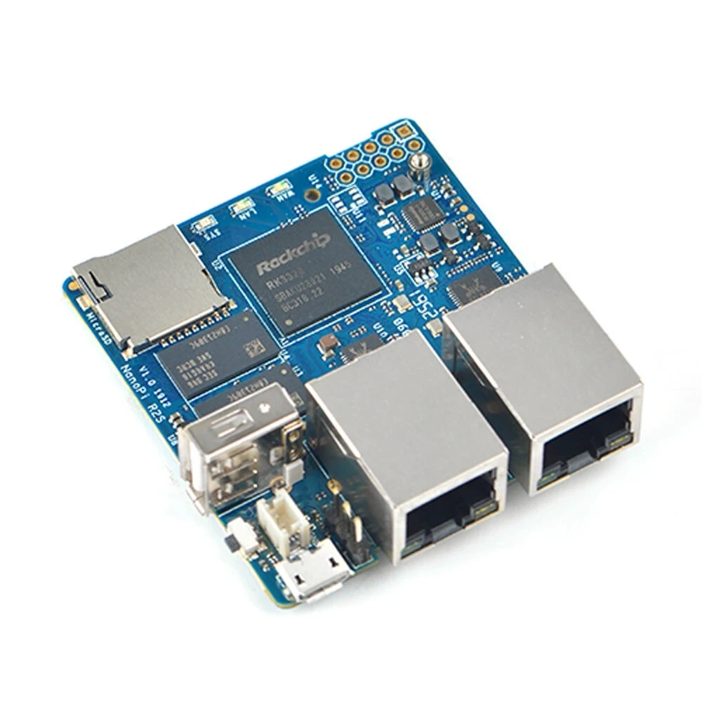 Мини-маршрутизатор NanoPi R2S с открытым исходным кодом порты Ethernet двойным Гбит/с RK3328
