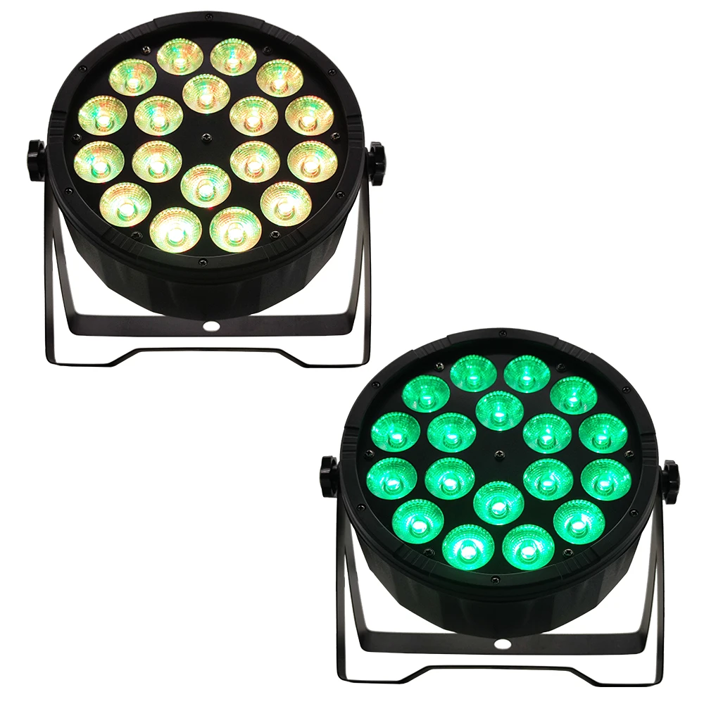 2 шт./лот 18X12W RGBW 4in1 led par освещение dmx512control Профессиональное оборудование для