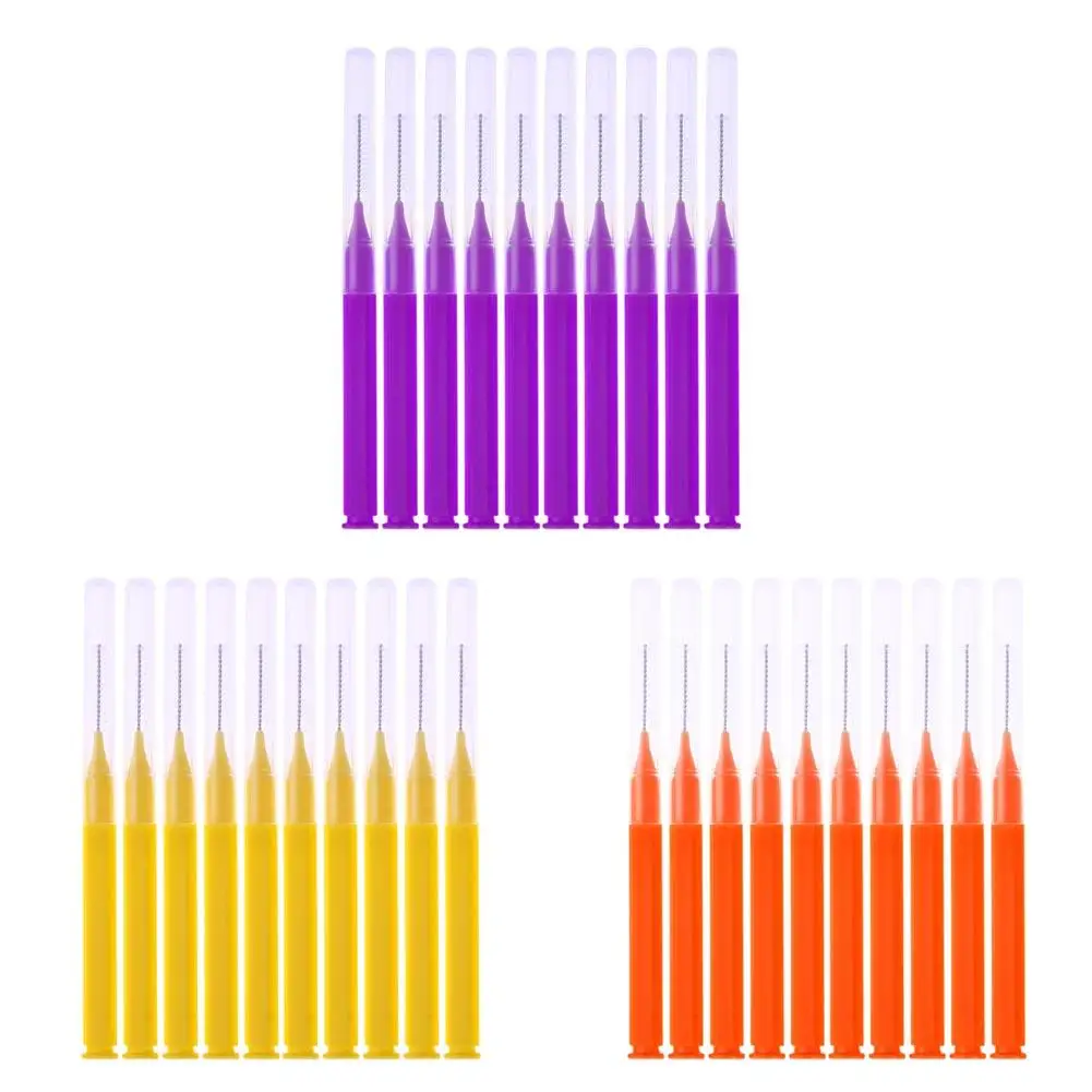 

8pcs/Pack I Type Interdental Brush Dental Cleaning Brush Massage Toothpick