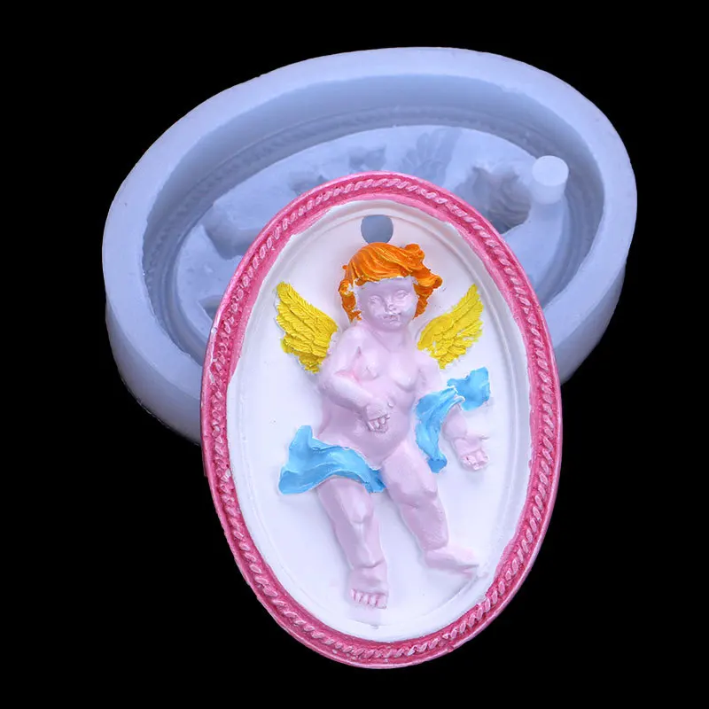 

Ангел Автомобильный подвесной орнамент с отверстиями глина рельефная силиконовая форма 15-1001