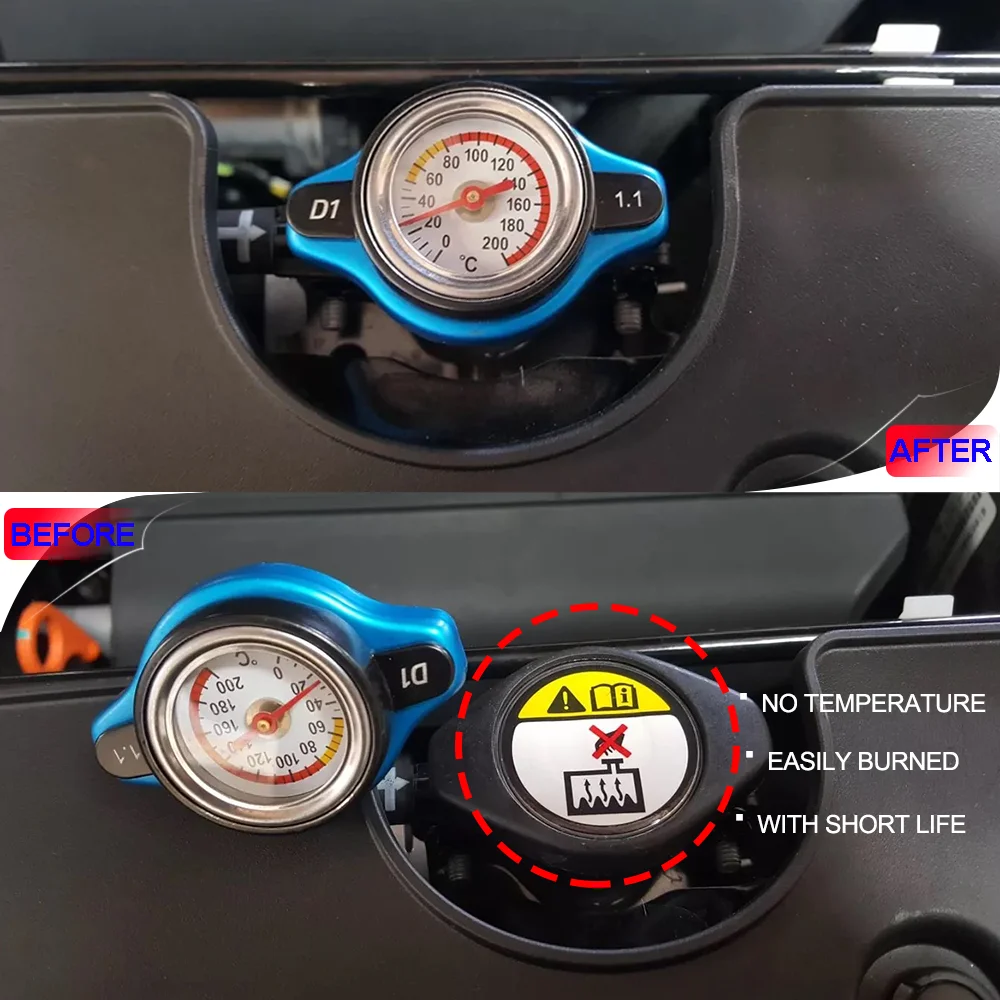 0.9Bar/1.1Bar/1.3Bar гоночный температурный колпачок радиатора Защитная крышка водяного датчика крышка бака