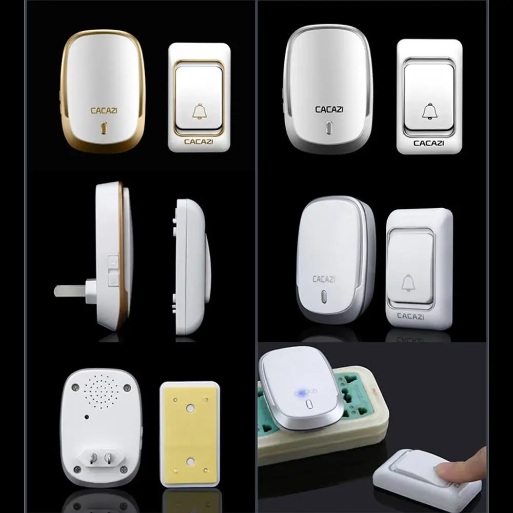 Беспроводной умный дверной звонок с защитой от кражи Wi Fi 300 м|Дверной звонок| |