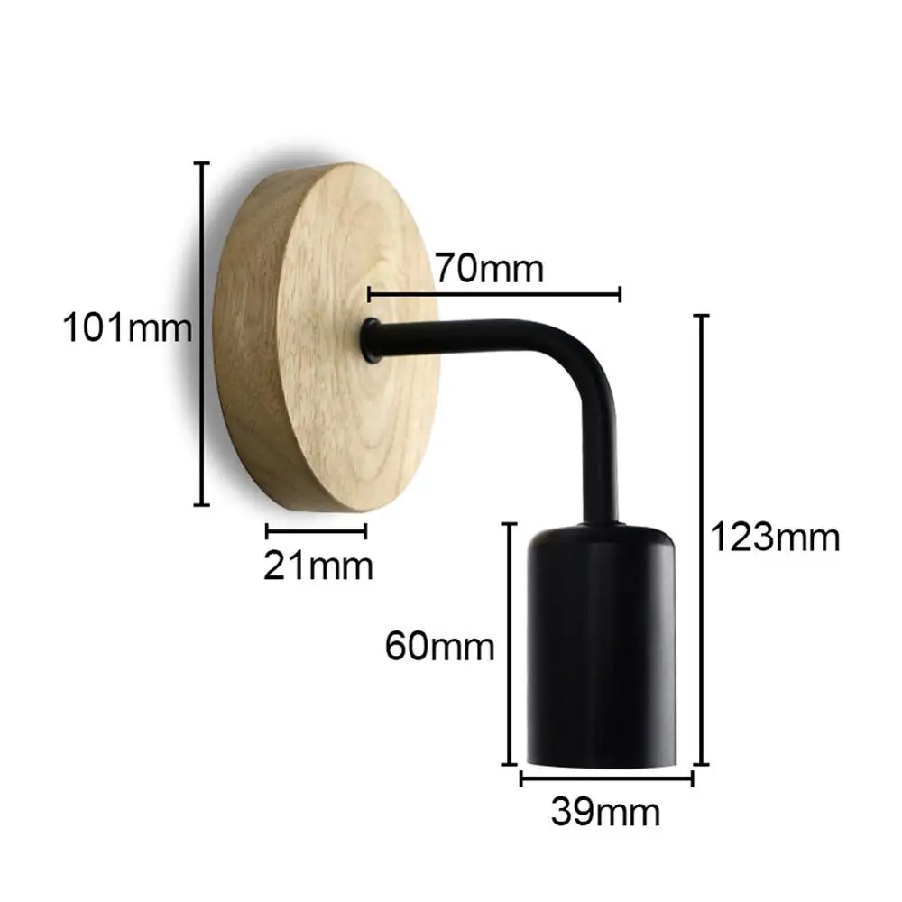 

Wood Led Wall Light Vintage Sconce E27 220V Bedside Retro Lamp For Dining Room Bedroom Led Wall Lamp Indoor Lighting