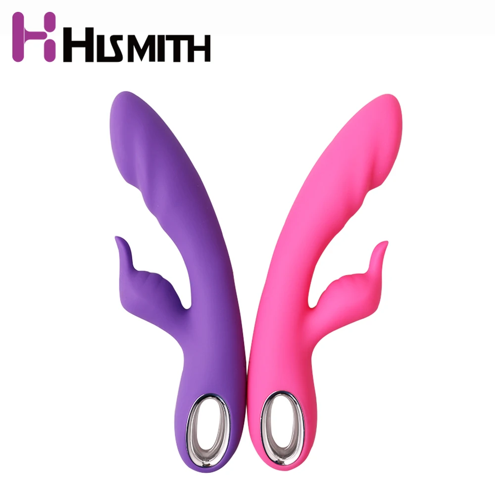 Hismith вибратор с функцией нагрева двойной двигатель 10 скоростей G Spot & Clit Вибратор