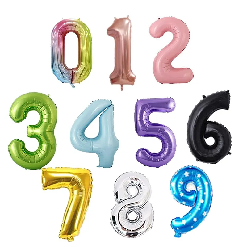Воздушный шар из фольги в виде цифр 32/40 дюймов | Дом и сад