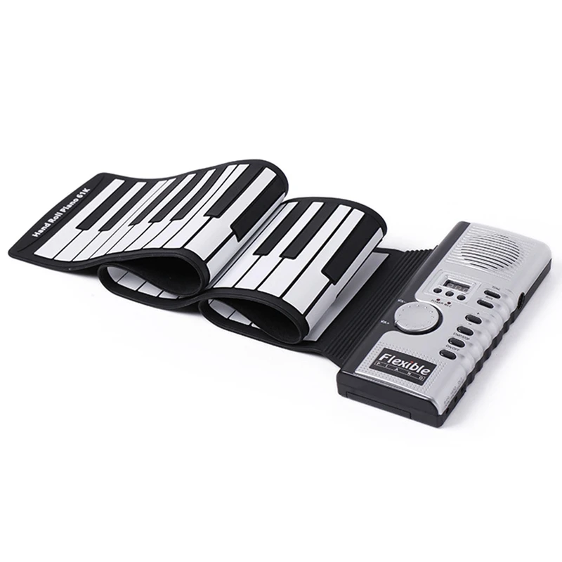 

61 Keys Roll Up Flexible Piano Portable Foldable Soft Keyboard Electronic Piano