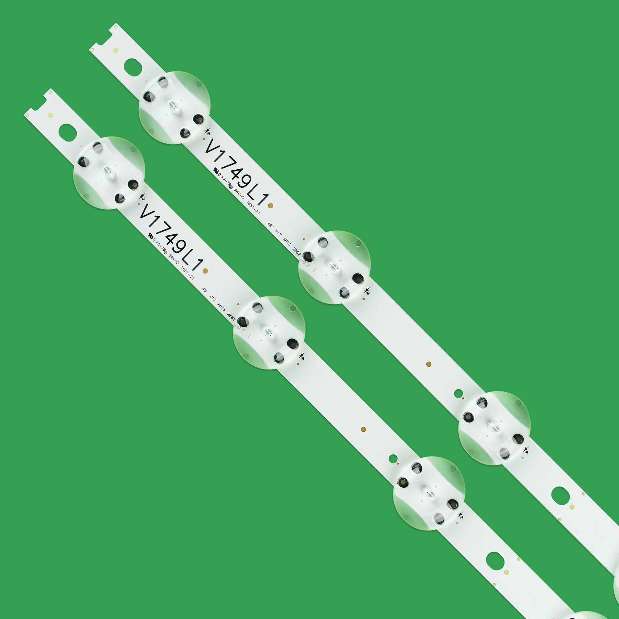 72 набора новых светодиодных лент для LG 49UV340C 49UJ6565 49UJ670V 49UJ670V-ZD V17 49 R1 L1 ART3 2862 2863 6916L-2862A