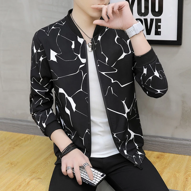 Куртка мужская 2019 весна и осень мужские куртки Новая мода тонкая демисезонная