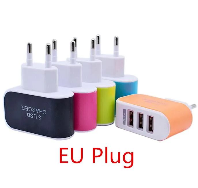 CARPRIE Мода 3.1A тройной USB порт настенное домашнее зарядное устройство переменного тока для путешествий адаптер для samsung для Apple EU штекер Прямая-L808
