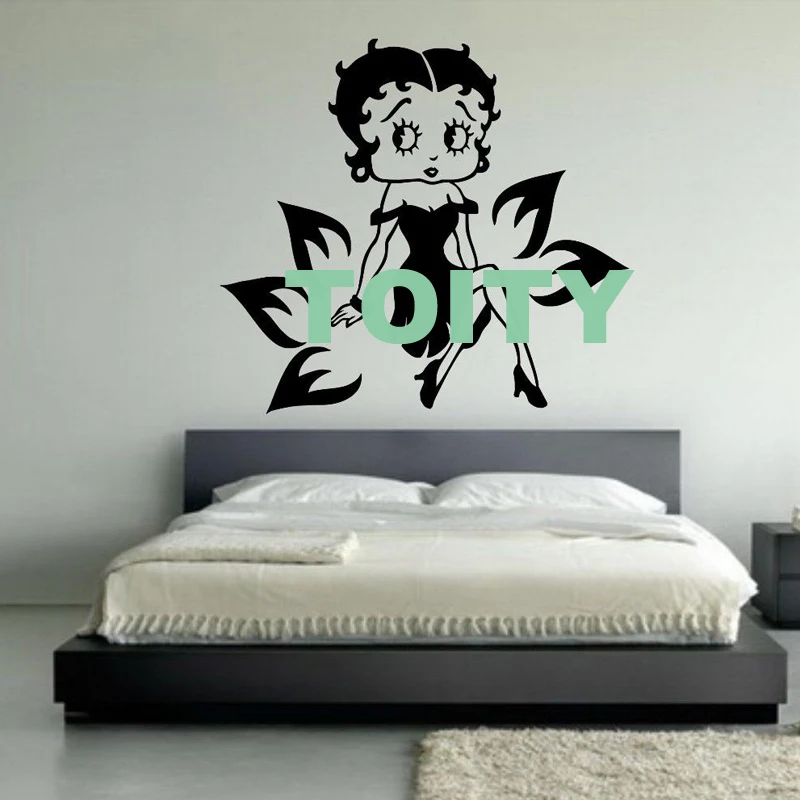 17 видов Конструкций Бетти Буп Наклейка на стену Крылья ангела дьявола цыпленок