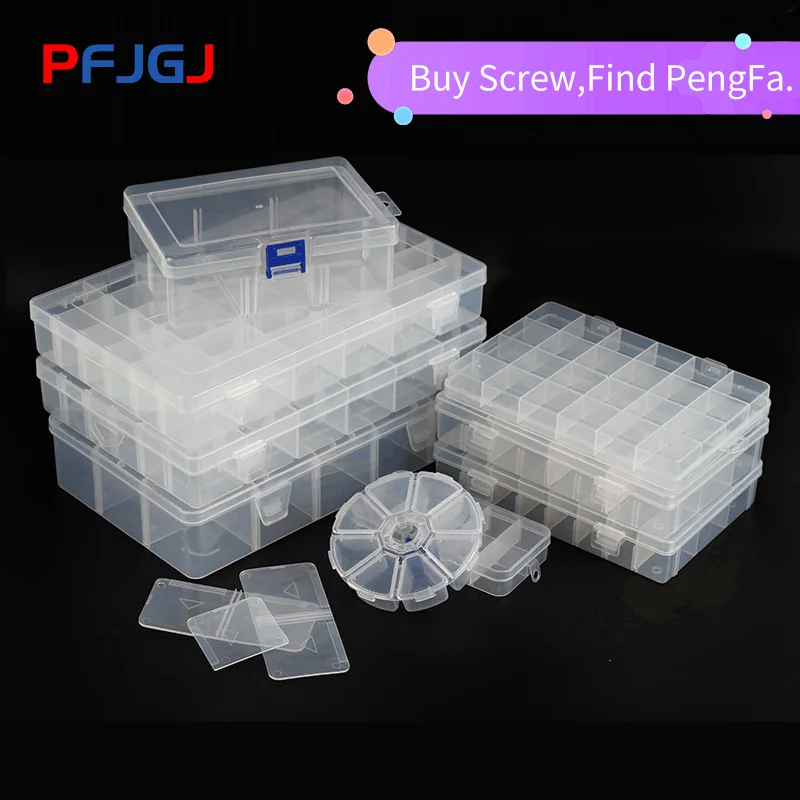 Прозрачная пластиковая коробка Peng Fa съемная классификация отделочных деталей