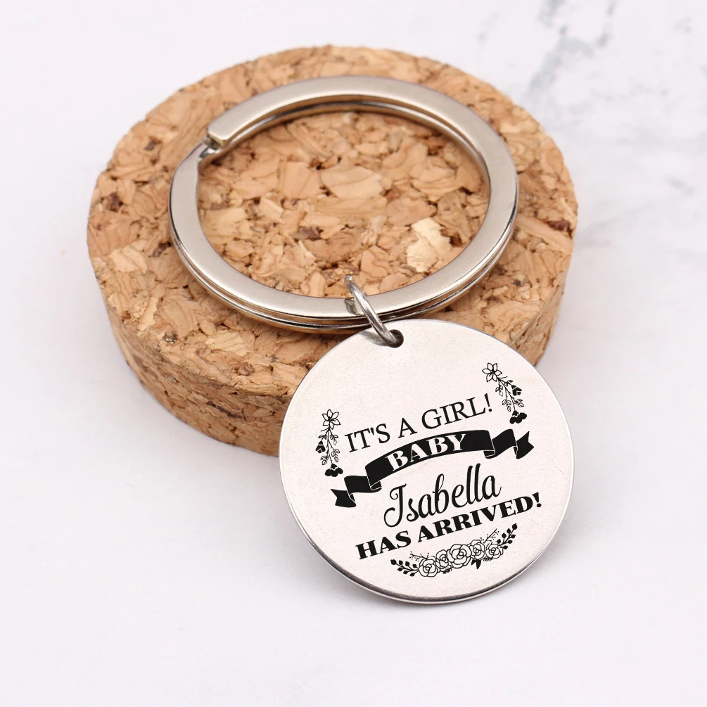 Персонализированные мальчик или девочка имя брелок для малышей новое