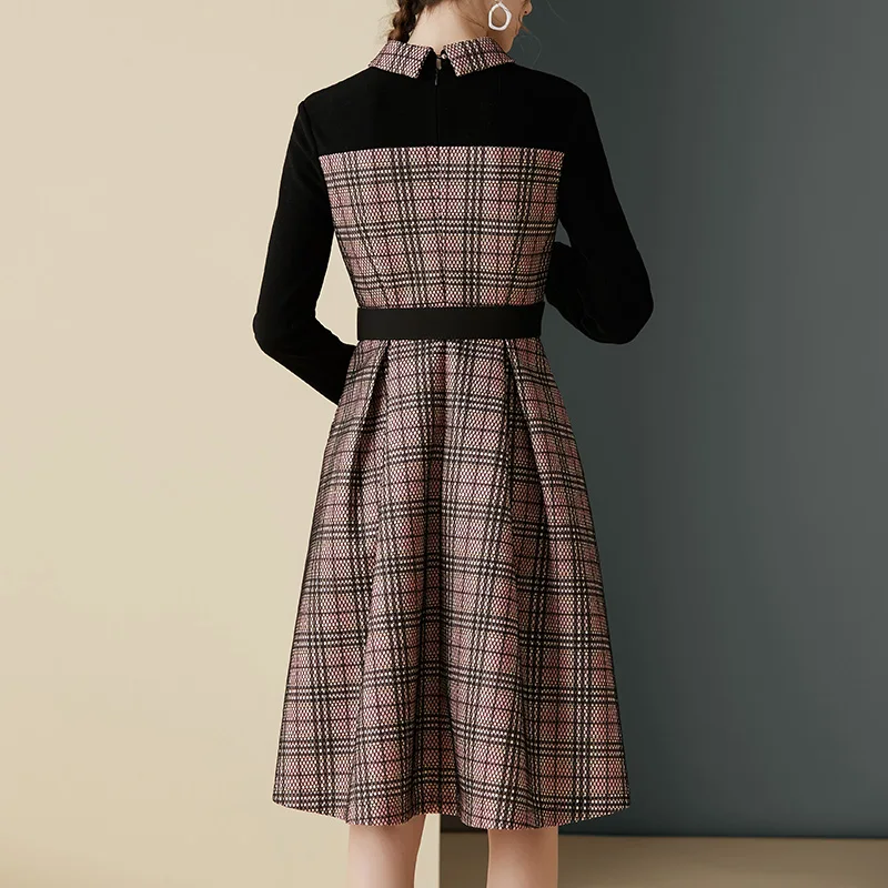 Женские платья больших размеров 2XL с длинным рукавом для девушек формальные в