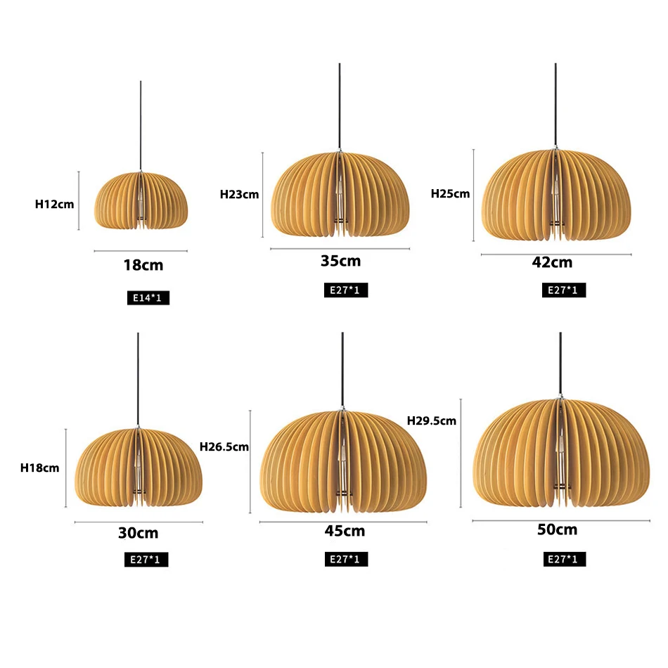 저렴한 나무 펜던트 조명 E27 램프 랜턴 수제 거실 장식 나무 매달려 램프 식당 침실 전등
