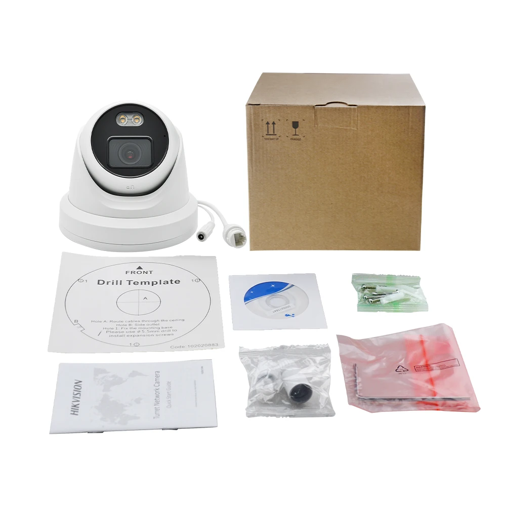 Hikvision 4MP IP Камера ColorVu DS 2CD2347G1 LU HD PoE H.265 + AcuSense красочные Ночное видение открытый