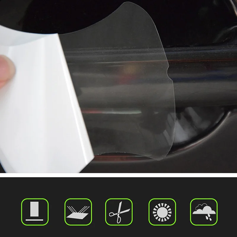 Transparent Car Handle Protective Film for Toyota Camry Corolla RAV4 Yaris Auris Avensis Verso Aygo Tundra | Автомобили и