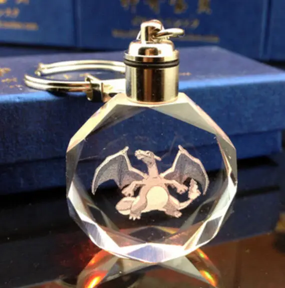 Аниме Charizard кристалл брелок светодиодный светильник Подвеска KH09 Новый|pendant led|pendant