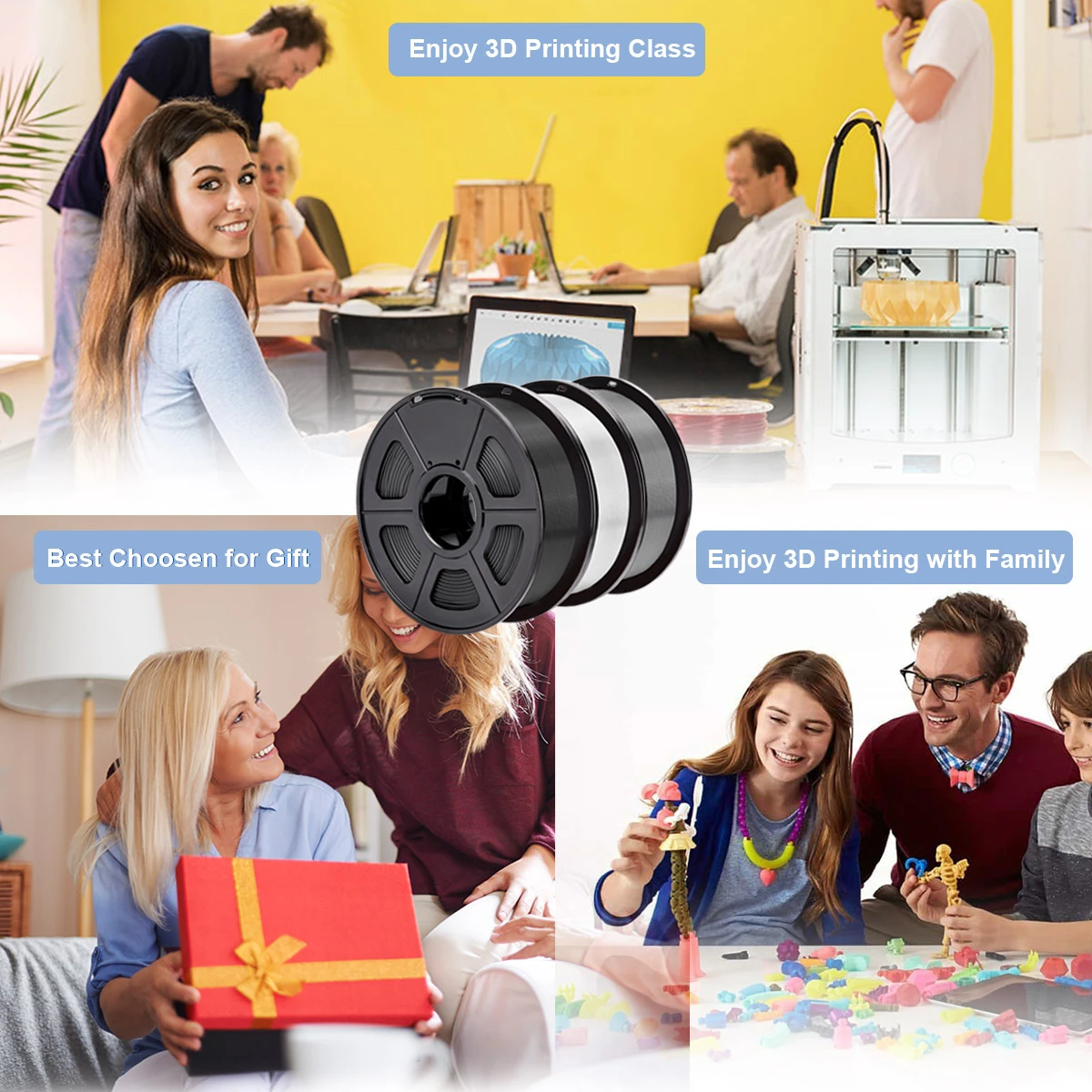 Нить для 3D принтера Enotepad SPLA нить 1 75 мм точность измерения +/ 0 02 кг 330 м фунта