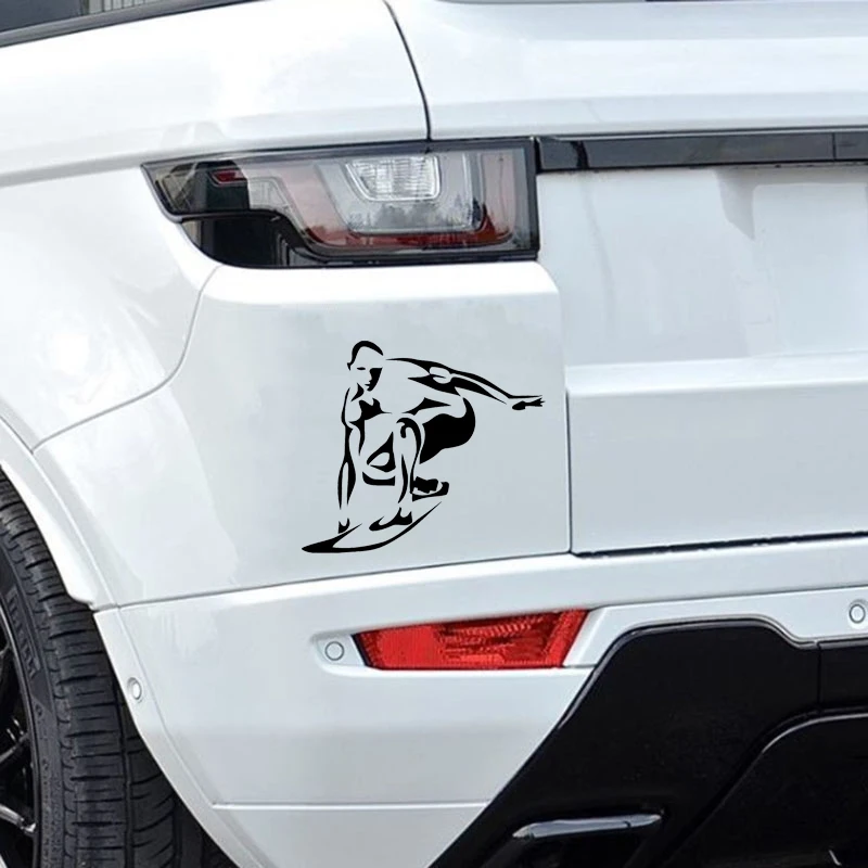14.3CM*12.4CM Fashion Surfing Extreme Sports Decor Vinyl Car Sticker | Автомобили и мотоциклы