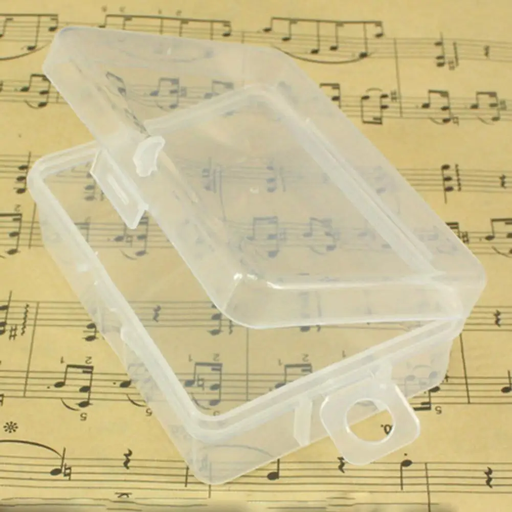 

1Pc Clear Plastic Transparent Storage Box Debris Collect Container Case with Lid Coin Jewelry Storage Box