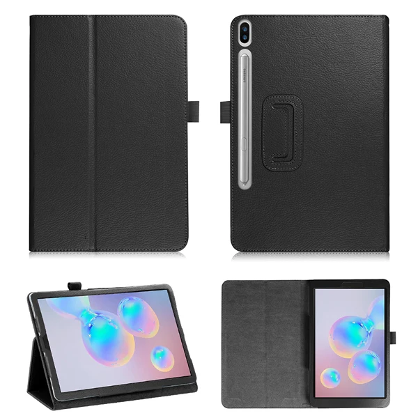 SM T865 LZ BK Чехол для планшета для samsung Galaxy Tab S6 10,5 из искусственной кожи вращающийся чехол для samsung Galaxy Tab S6 SM-T860 SM-T865 funda - Цвет: SM T865 LZ BK