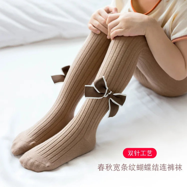 Spring Autumn Tights For Girls Children Leopard Pantyhose Cotton Girls Stockings Toddler Tights Kid Underwear