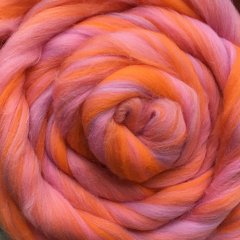 100% шерсть 100 г радужной окрашенной сегментной пряжи 5 нитей шерсти ручной работы