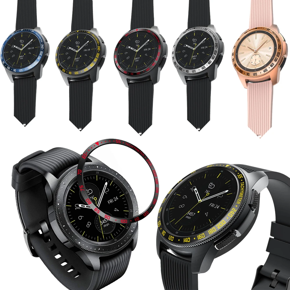 Новинка ободковое кольцо для часов Samsung Galaxy Watch 42 мм клейкое покрытие защита от
