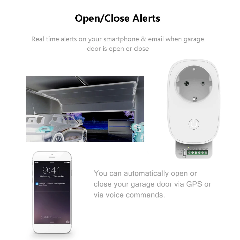 Умный переключатель Tuya с поддержкой Wi-Fi умный контроллер для гаражных дверей