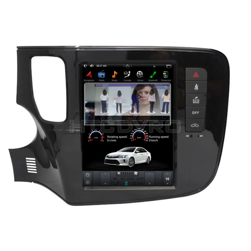 YMODVHT 10 4 дюйма Telsa стиль вертикальный экран четырехъядерный Android 7 1 2 ГБ