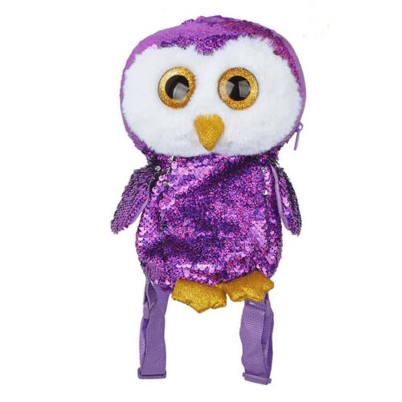 Совой из блесток с рождественскими конфетами Подарочный пакет для хранения