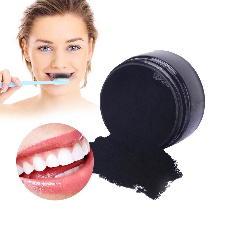 

3 Natural Teeth Whitening Powder Oral Care Activated Charcoal Tooth Whitener Powder Coconut Herbal Clove Toothpaste