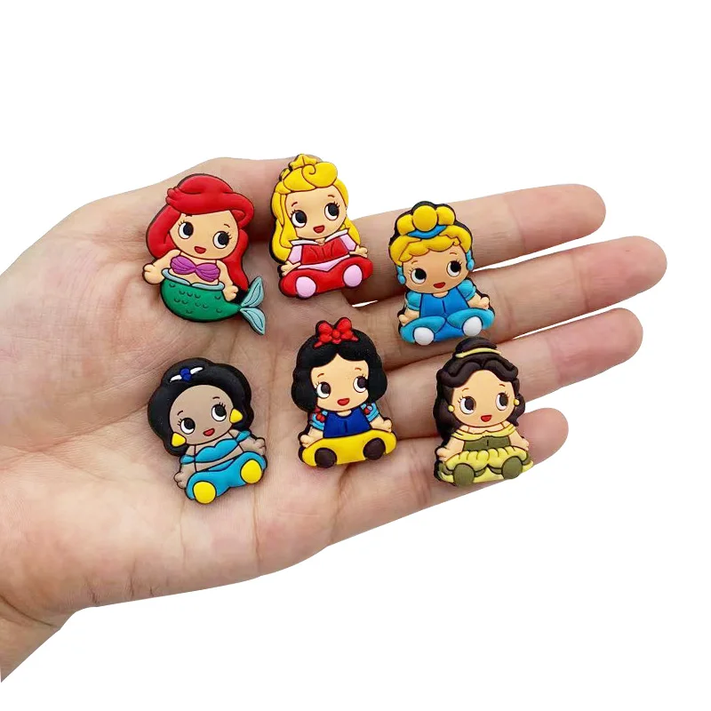 Подвески для обуви принцессы из ПВХ 1 шт. милые садовые аксессуары украшение