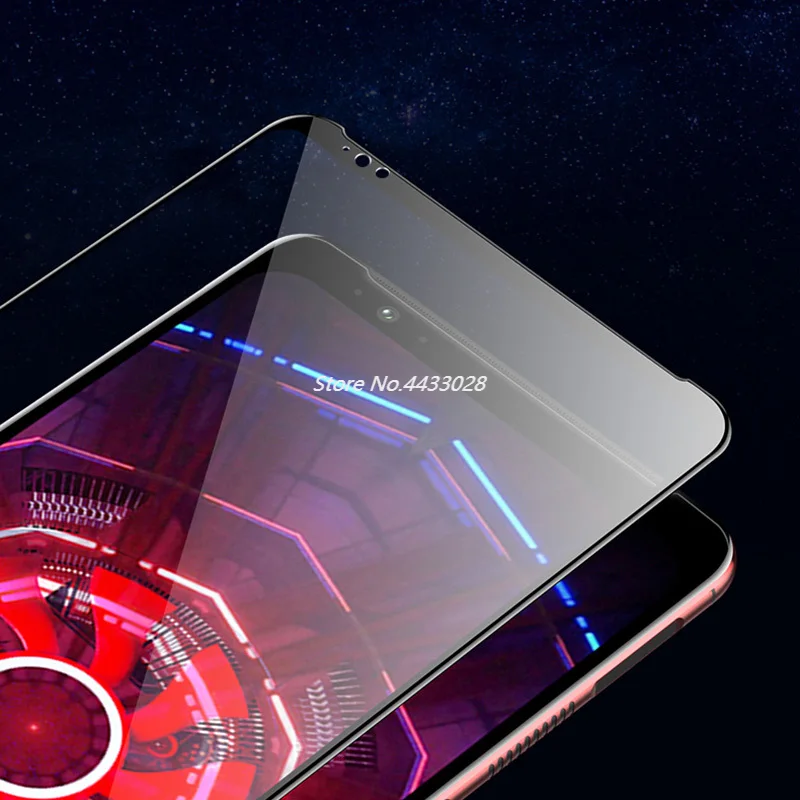 

9D черное закаленное стекло, для ZTE Red Magic 2 3S Mars 5G, полная защита экрана, Защитная пленка для ZTE RedMagic 3 NX629J