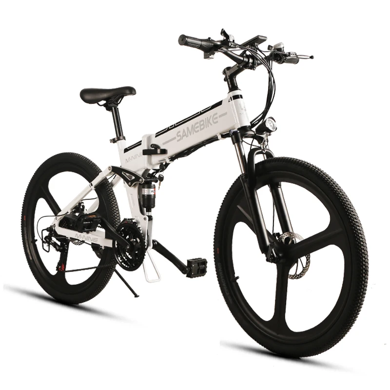 Samebike Электрический велосипед 21 скорость 10AH 48V 350W / 500w E горный мотор складываемый