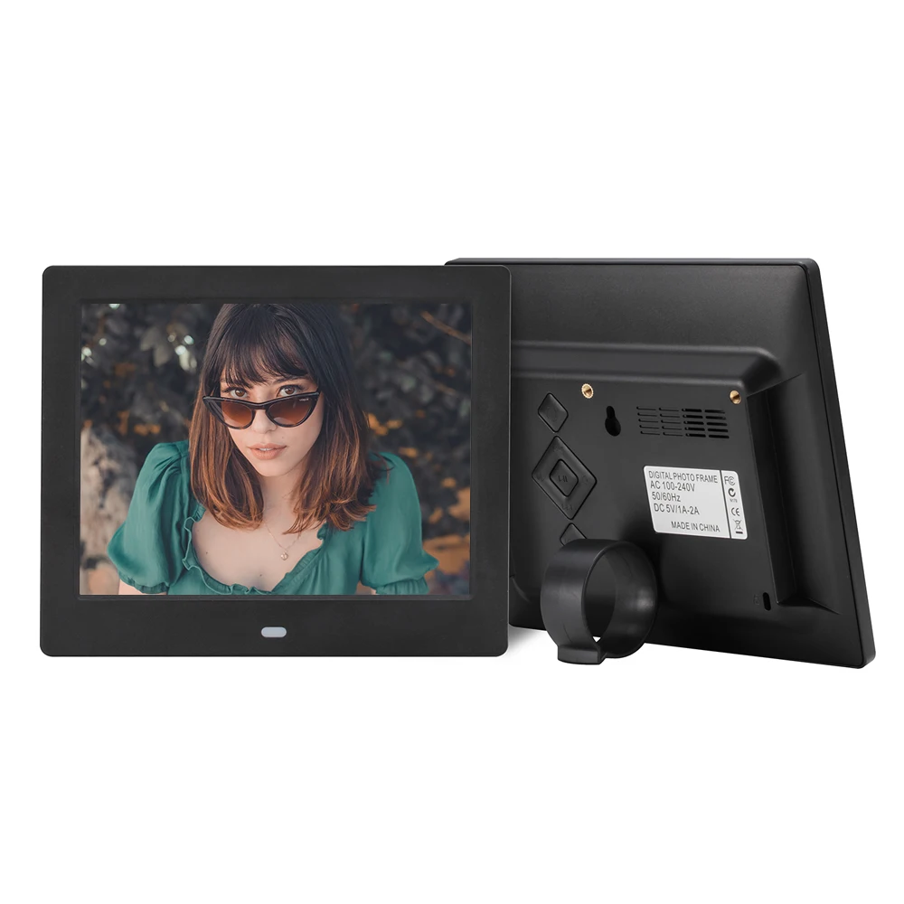 

8 inch LCD display portable remote control digital photo frame HD video player
