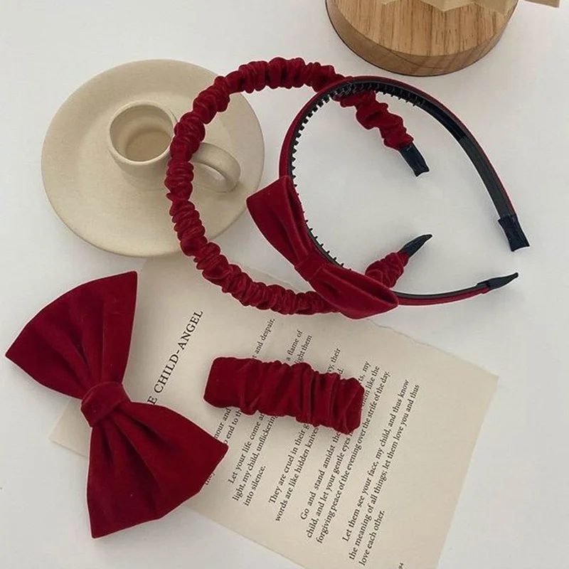 

Элегантный бархатный ободок с бантом женский корейский ободок винтажный ободок для волос для свадебной вечеринки