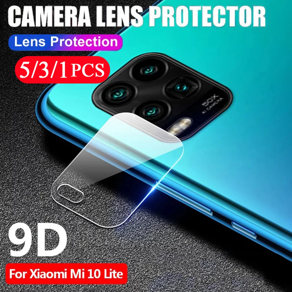 

5/3/1Pcs for xiaomi mi note 10 UItra 10T 9 lite 9T pro 8 se 6X cc9 cc9e Lens protector Camera Film phone screen protector Glass