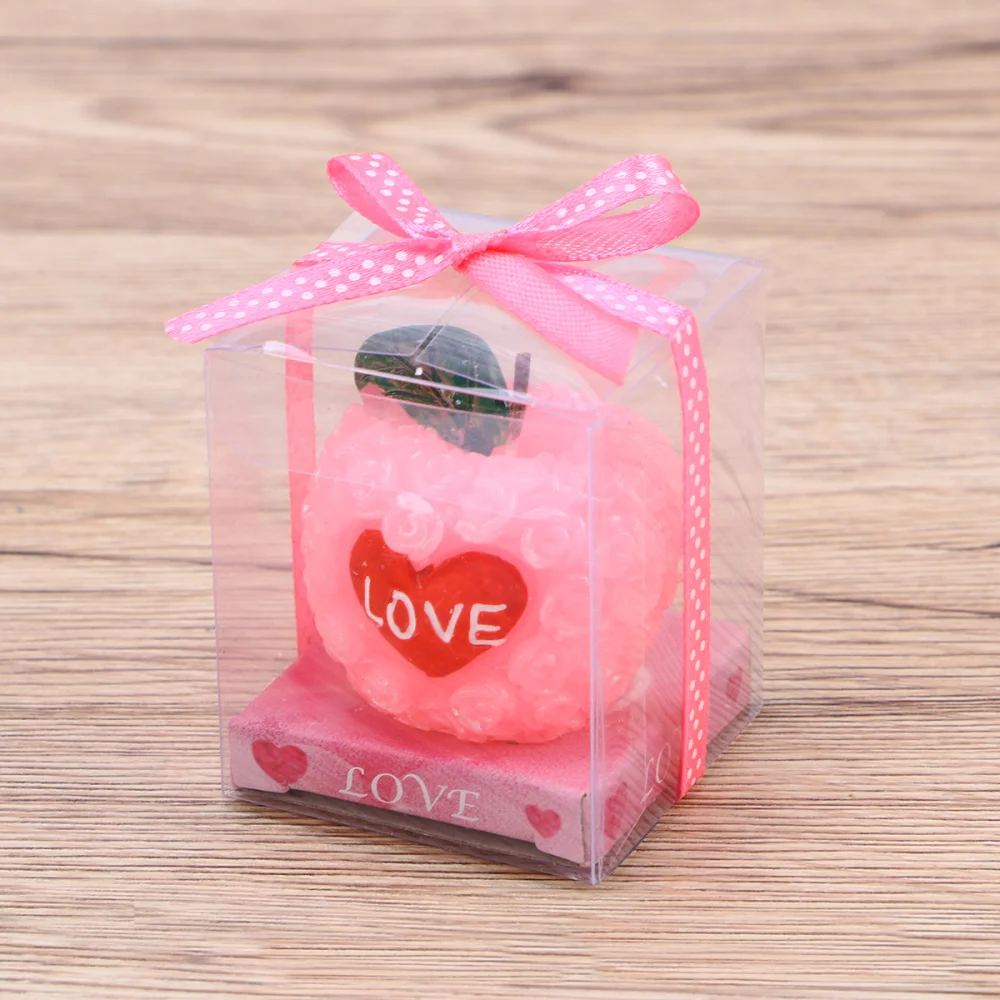 Ароматизированная Свеча в форме яблока рождественская свеча из парафина и