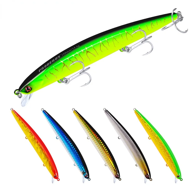 

Длинная искусственная пластиковая жесткая приманка, 12,5 см, 15,5 г, искусственная приманка для плавания, рыбалка