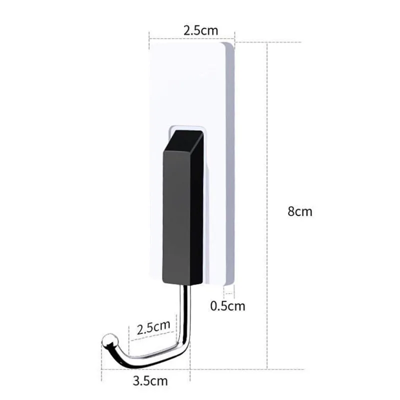 

Adhesive Hooks Removable Utility Self Adhesive Wall Hook Multifunctional Holder for Home Kitchen Bathroom Home storage