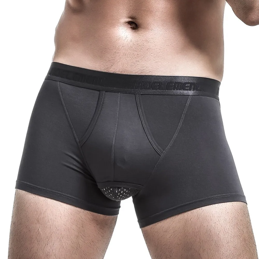 

Men Trunks Boxers Modal Underwear Separation Pouch U Convex Underpants Male Comfortable Sport Bottom Shorts Briefs Man Lingerie