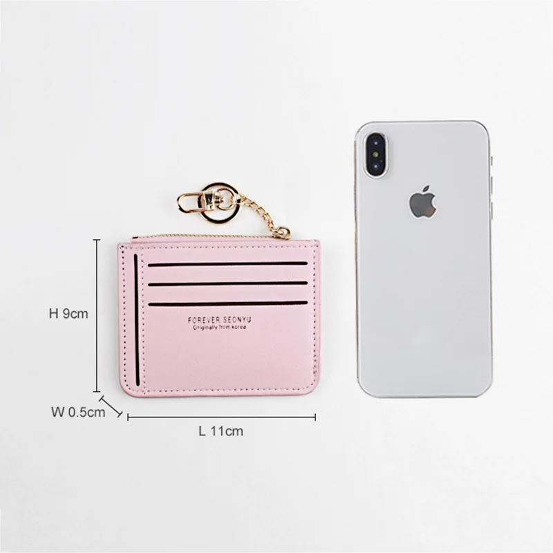 

PU Leather Coin Purse Women Small Wallet Change Purses Mini Zipper Money Bags Children Pocket Wallets Key Card Holder Hot Sale