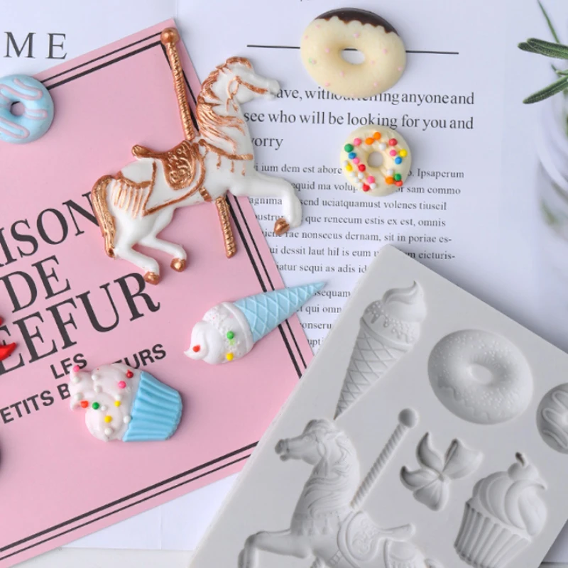 Силиконовая форма для шоколадных троянских тортов инструмент украшения