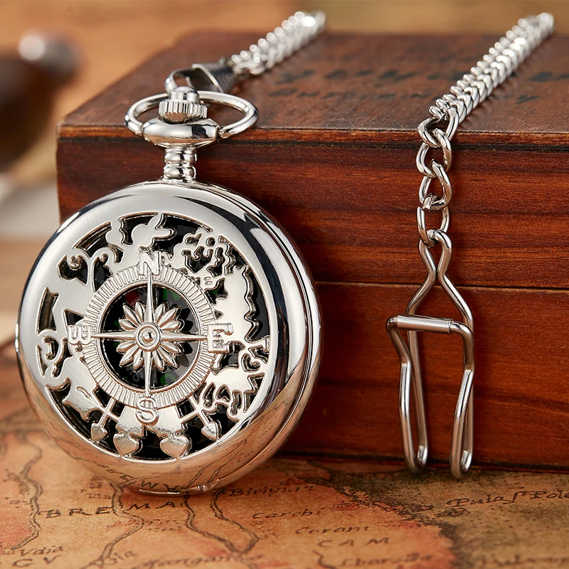Кварцевые карманные часы в античном стиле роскошный золотистый чехол с полым