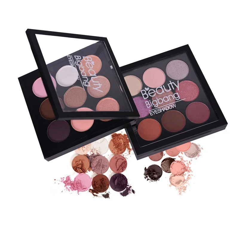 BeautyBigBang, 9 цветов, тени для век, палитра, тени для век, матовые, мерцающие, макияж, палитра, Sombras, Maquiagens, Cienie Do Powiek, тени для век
