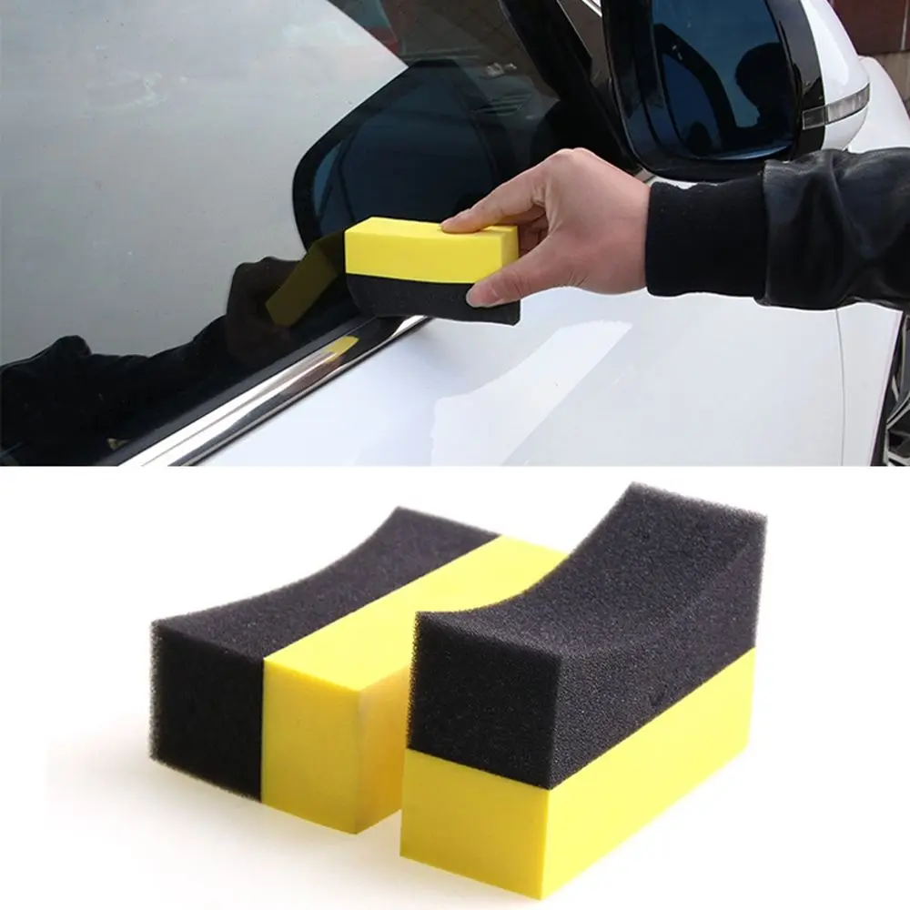 Лидер продаж 5 шт./лот губки для чистки автомобиля круглой формы восковые