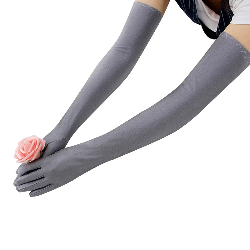 

Bride's Gloves Summer Lady Spandex Long Anti-Ultraviolet Driving Sunscreen Gloves Ice Sleeve