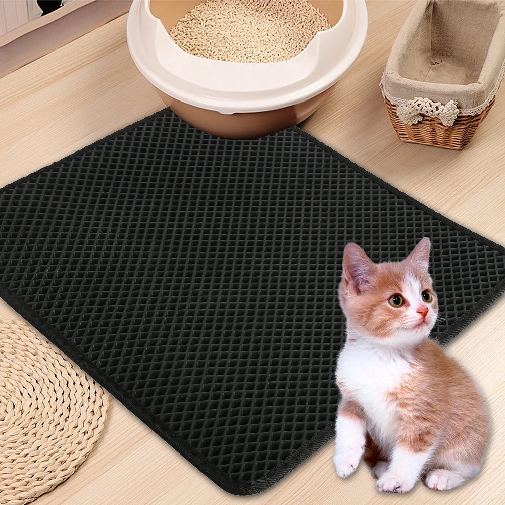 Водонепроницаемый коврик для кошачьего туалета EVA двухслойный кошек товары